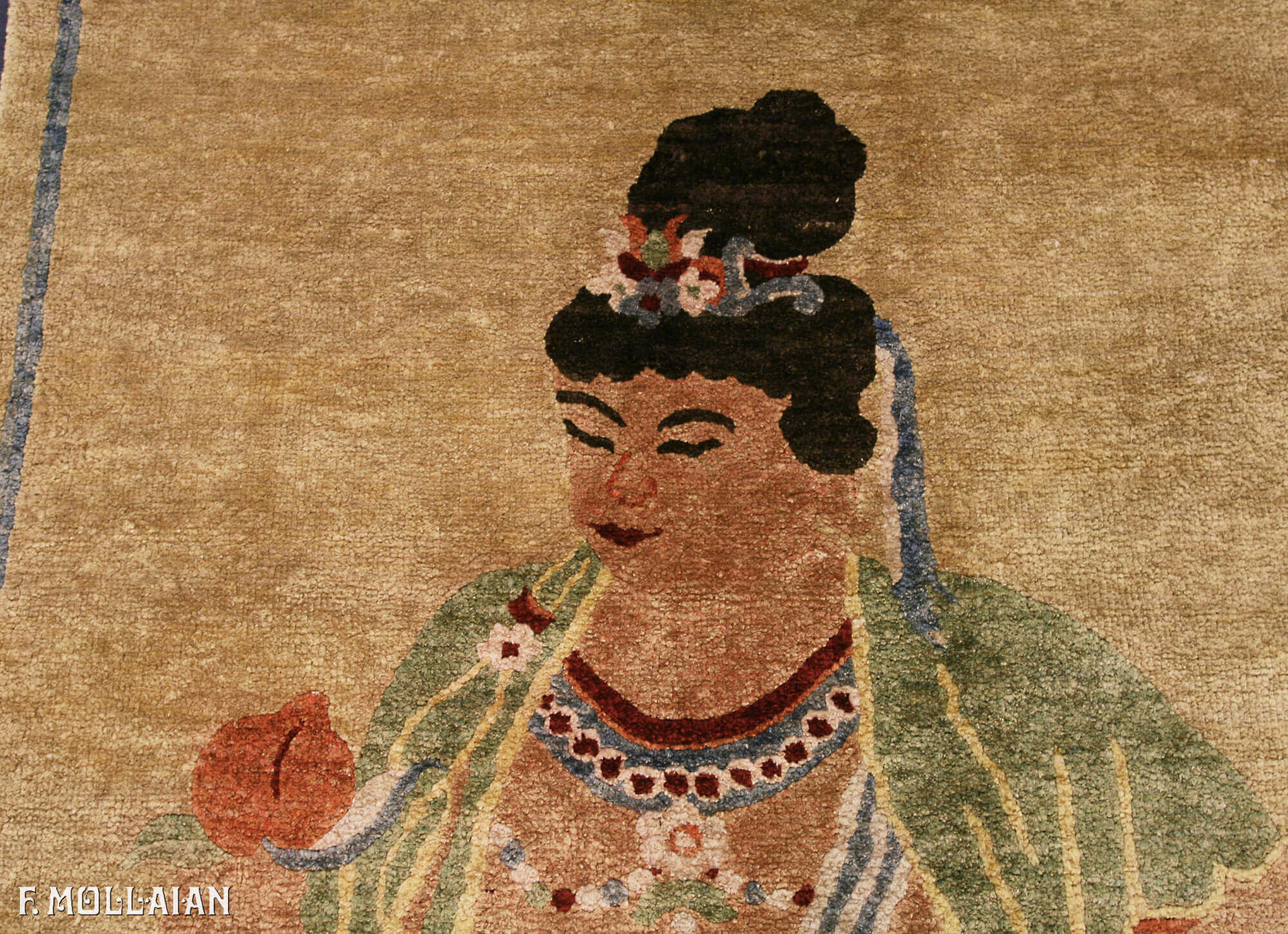 Tappeto Figurativo Cinese Antico Pechino (Pekino) in Seta n°:51878569